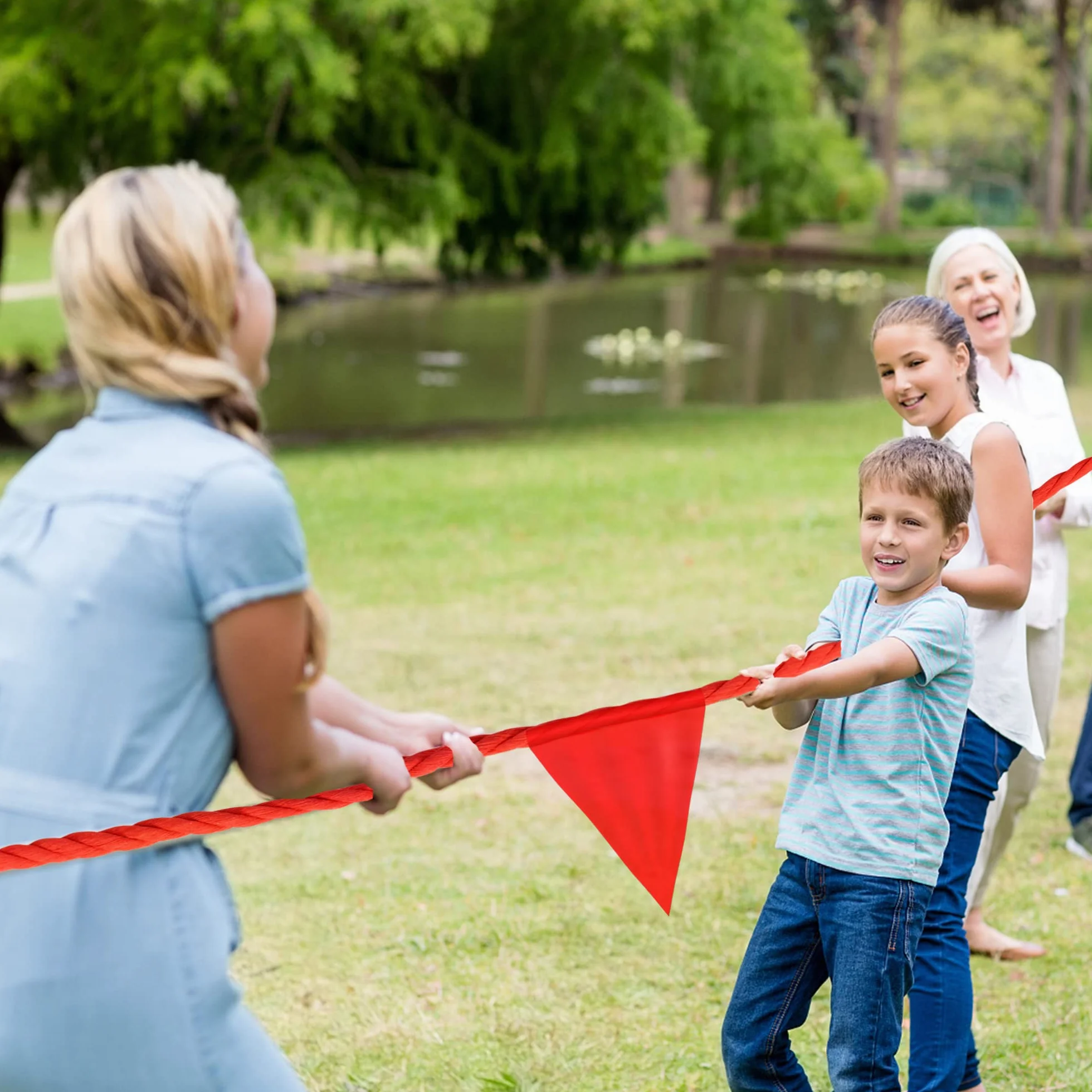 Lubibi Gioco di Corda per Tiro alla Fune 6M, Kit Giochi all'Aperto per Bambini e Adulti, Tug of War con Medaglie