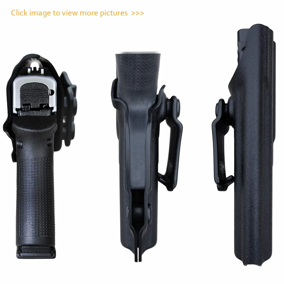 Glock 43 Fondine, Glock 43x Holster IWB Kydex Holster Custom Fit: Glock 43 / Glock 43X (Gen 1-5) Pistol - Cintura interna nascosta per il trasporto - Copertura Mag bottone - Ingresso allargato