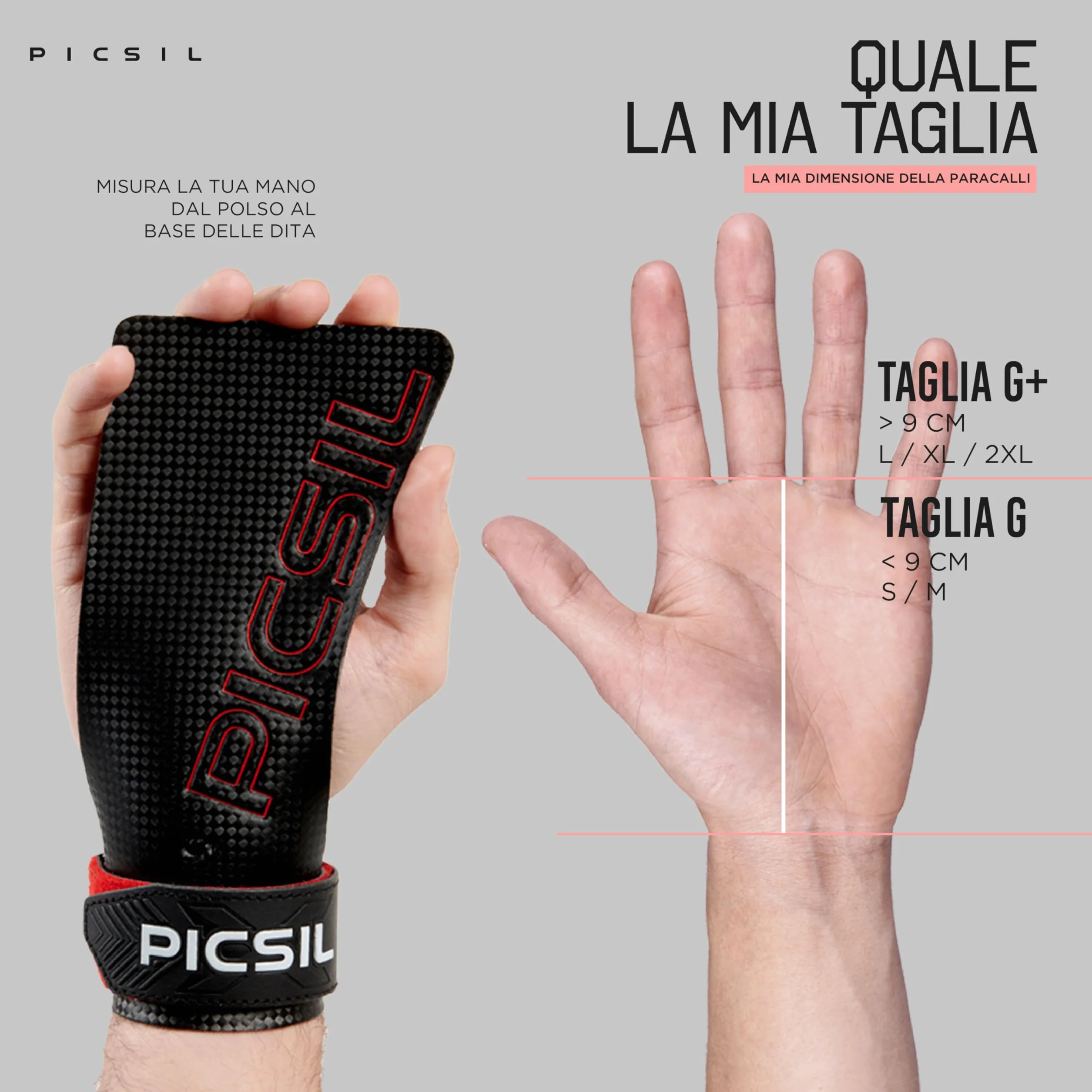 PICSIL Paracalli RX Carbon Fiber Grips Professional Thin Durable for Cross Training Gymnastics Calisthenics