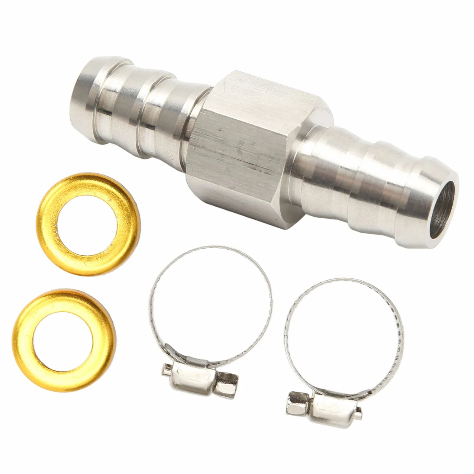 Raccordo a T per Manometro Tubo Carburante, Adattatore per Raccordo a T per Carburante Installazione Semplice Acciaio Inossidabile 304 per Refrigerante per Cambi (1/2 poll)