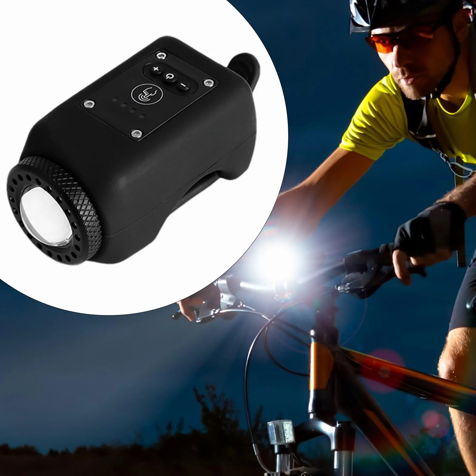 Campanello per bici con allarme forte, ricarica USB, multifunzione, elettronico, per mountain bike