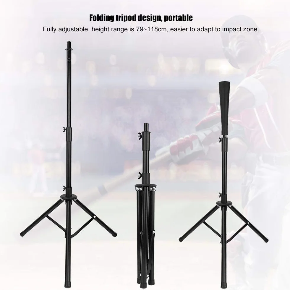 Zerone 1Pc Baseball Batting Tee Regolabile Softball Treppiede T Stand Practice Training Hitting Ball