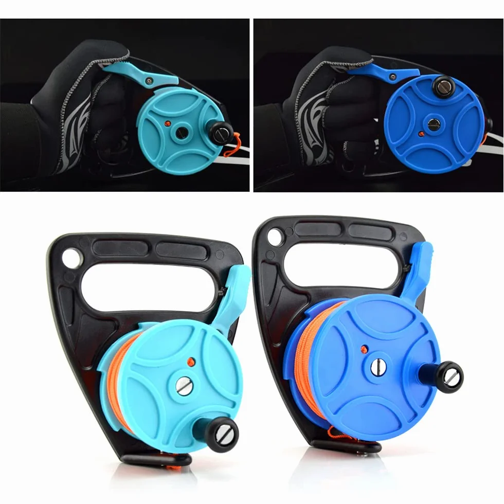 Mulinello da immersione 46 m/83 m con stopper per subacquea e snorkeling