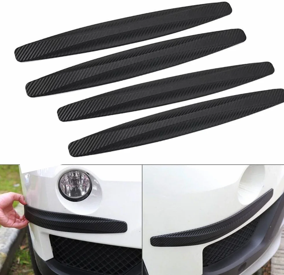 Voarge - Set di 4 strisce protettive universali per auto, colore: nero