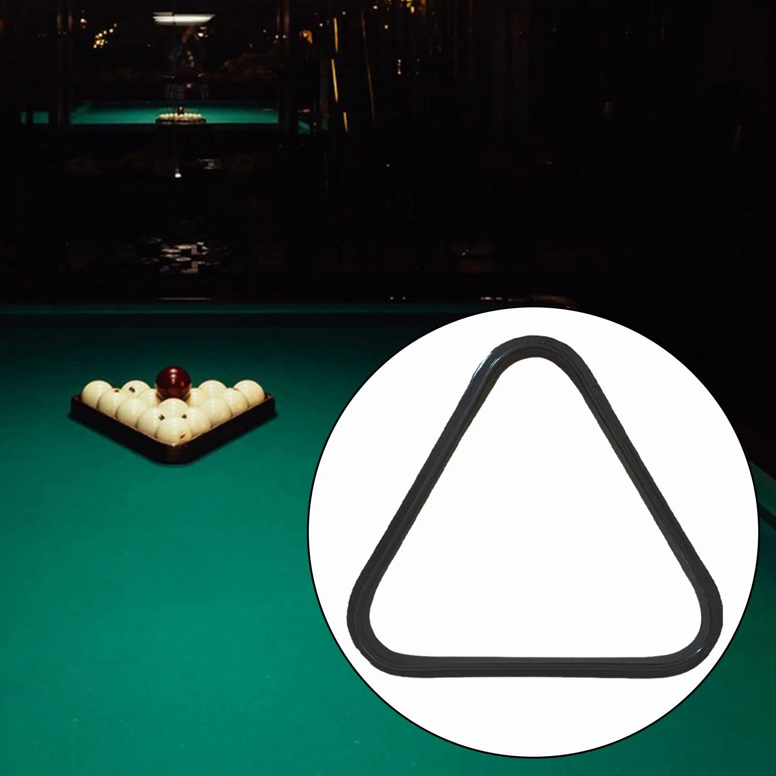 Rockible Supporto per Palline Triangolari da Biliardo Raccoglitore