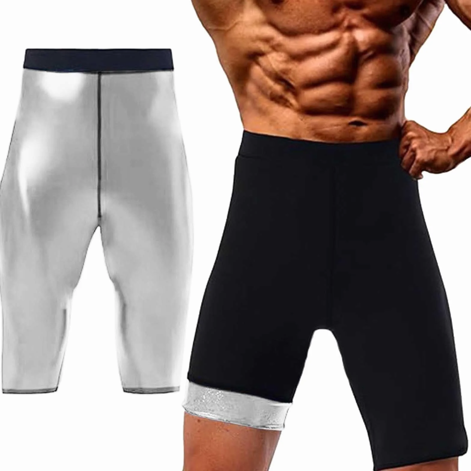 Tuta da sauna uomo vita alta effetto dimagrante body shaper