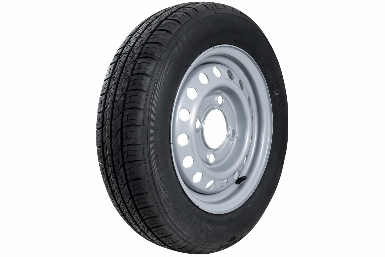 KENDA Ruota per Rimorchio Leggero 155/70 R13 74N, Cerchio in Acciaio 4x130 ET20, Pneumatico KargoTrail 3G per Carrelli da Giardino e Campeggio, Portata Massima 375 kg