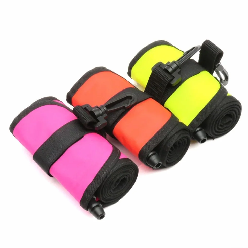 Scuba Diving SMB Marker Buoy Tubo di segnale gonfiabile con valvola di scarico rosso