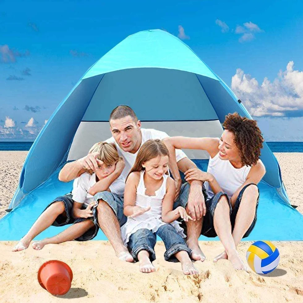 Miconi Tenda da Spiaggia Pop Up UPF 50+ 165x150x110 cm Leggera Facile da Trasportare per Vacanza Campeggio