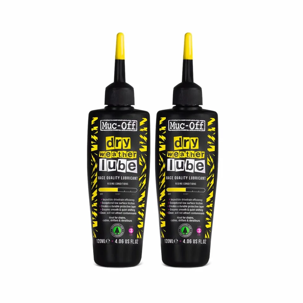 Muc-Off Dry Chain Lube Lubrificante Catena Bici Biodegradabile 2x120ml
