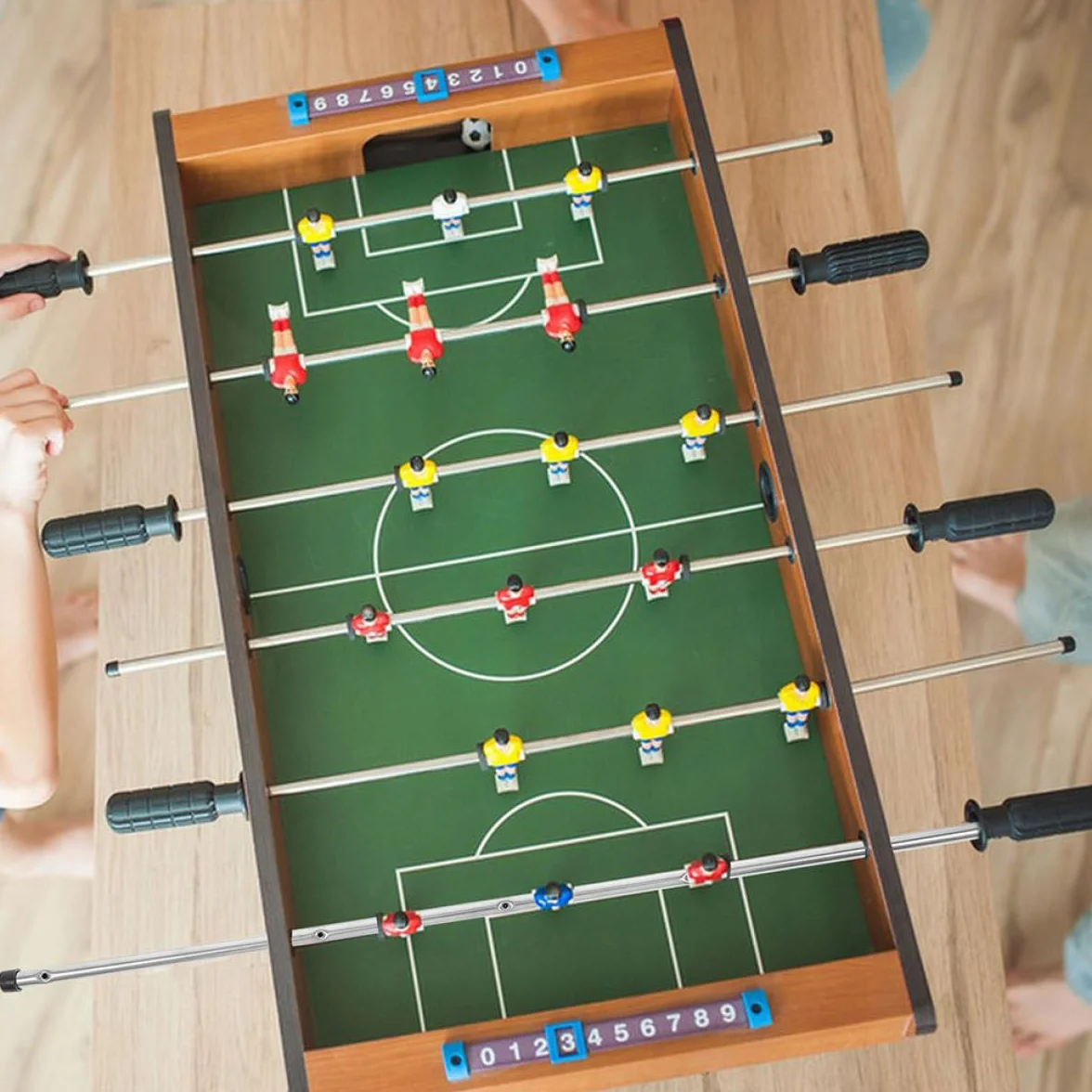 BESPORTBLE Aste Calcio Balilla in Ferro 2 Unit per Tavolo da Calcio Balilla, Accessorio Resistente con Cappucci di Sicurezza