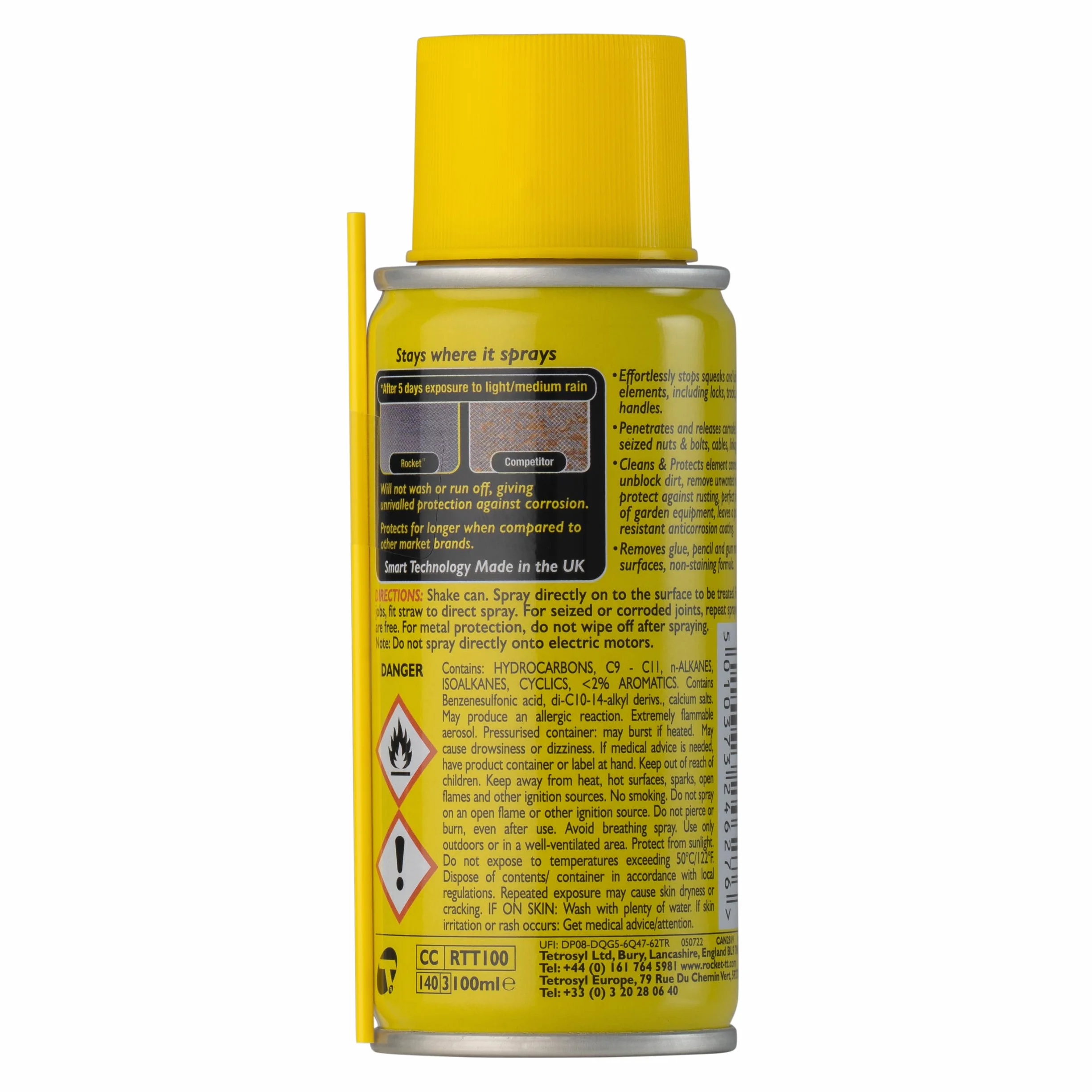Rocket TT Tappo e cannuccia super lubrificante multiuso 100ml