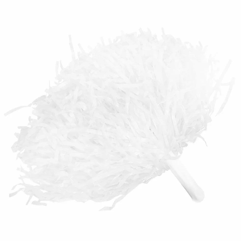Pom pom da cheerleader 2 colorati per ragazze 8 colori bianco
