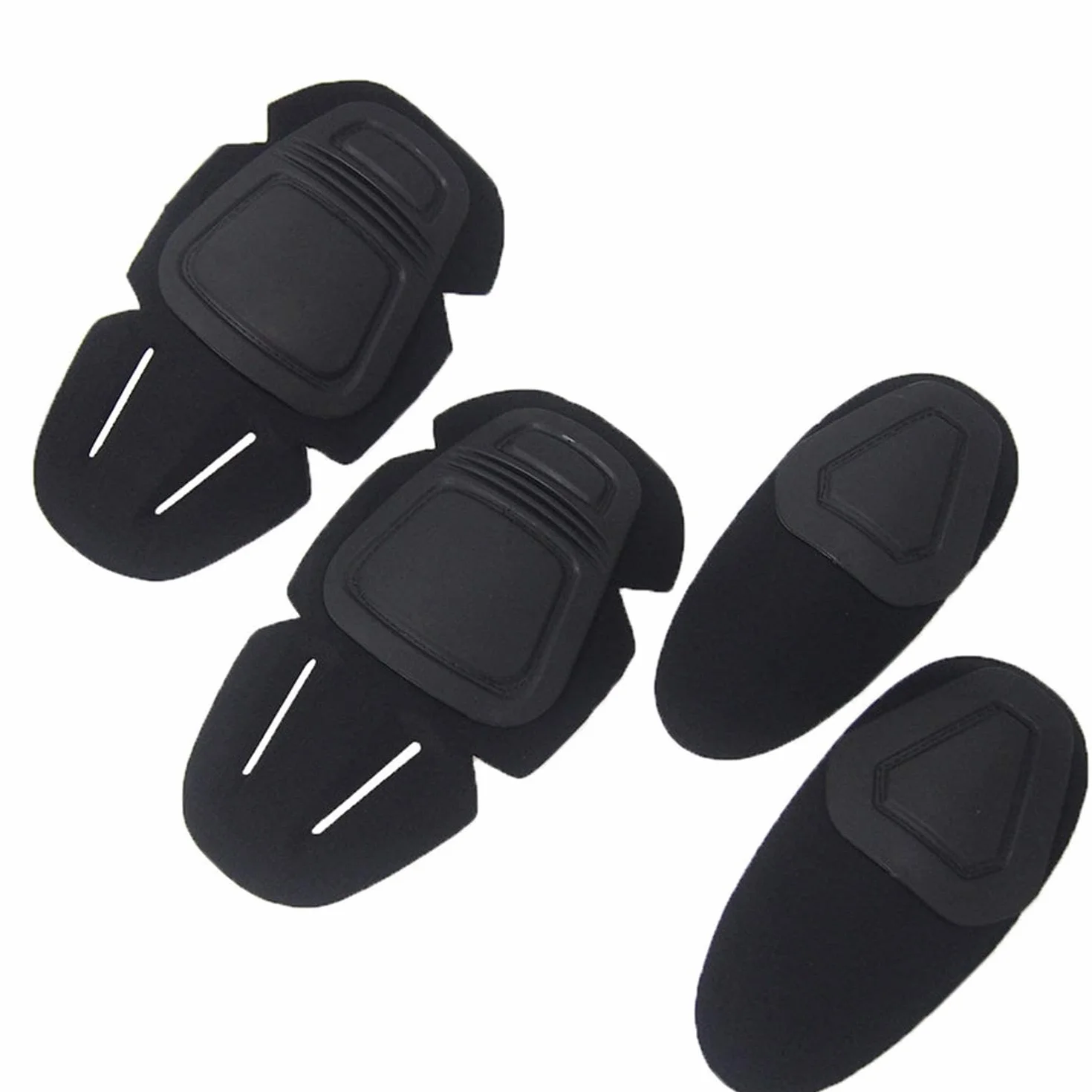 Tattico Ginocchiere e Gomito Protector Pad Set per Paintball Airsoft Uniforme Militare Verde