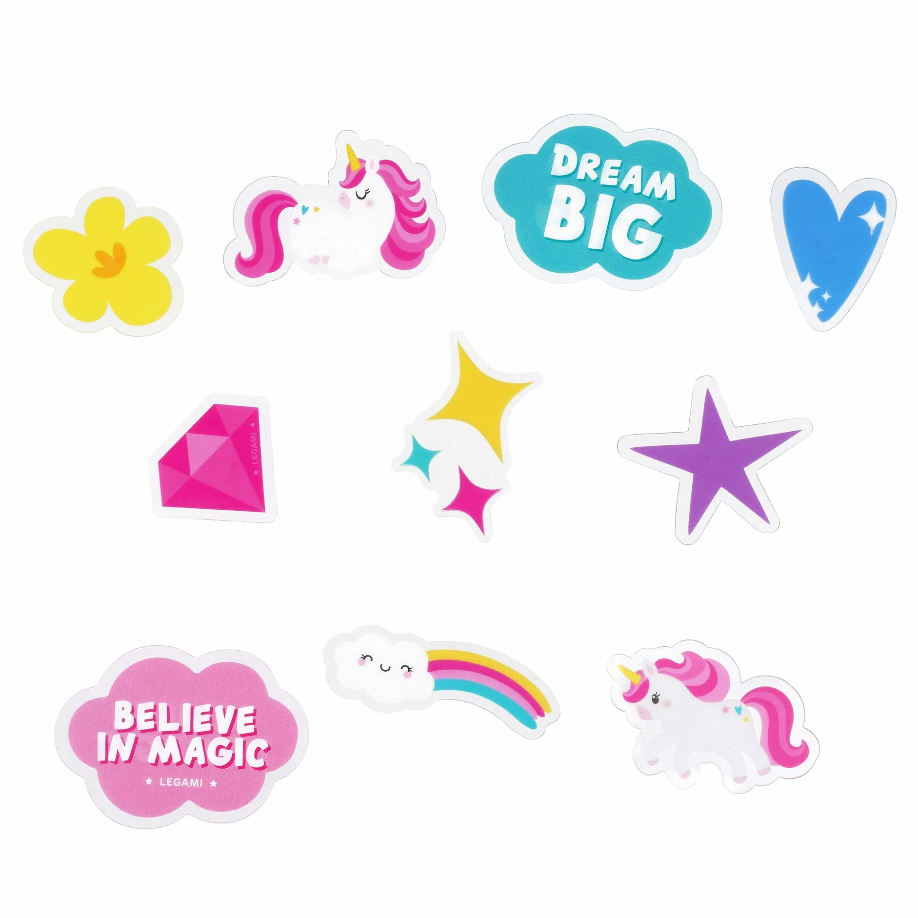 Legami Set di 30 decorazioni per raggi bicicletta Unicorn