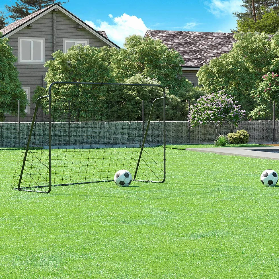 SONGMICS Porta da Calcio per Bambini Assemblaggio Veloce Tubi in Ferro Rete PE