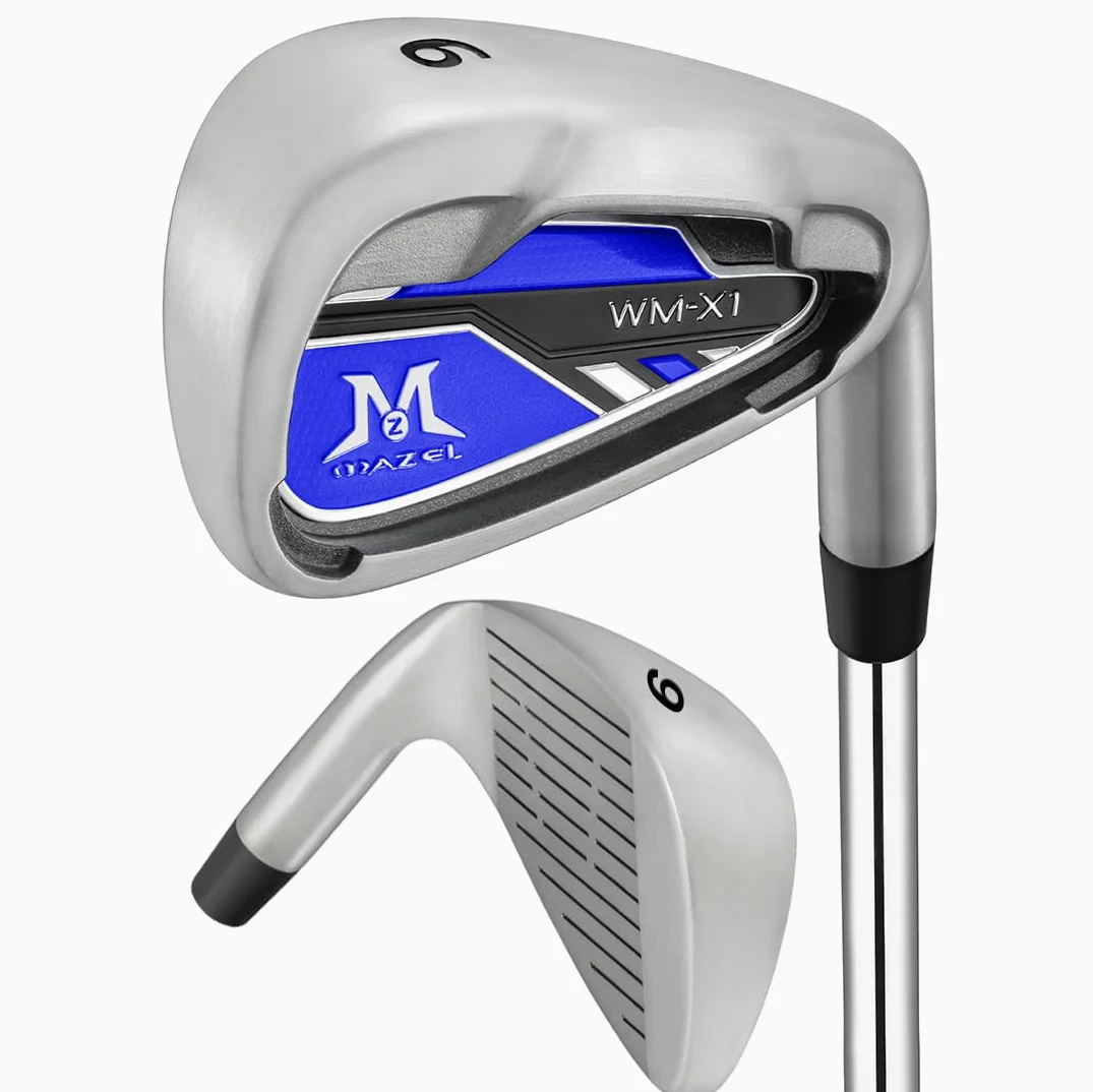MAZEL Ferro da golf per uomo 1,2,3,4,5,6,7,8,9, P, S, mano destra singola mazza da golf in ferro CNC fresato, controllo preciso della direzione
