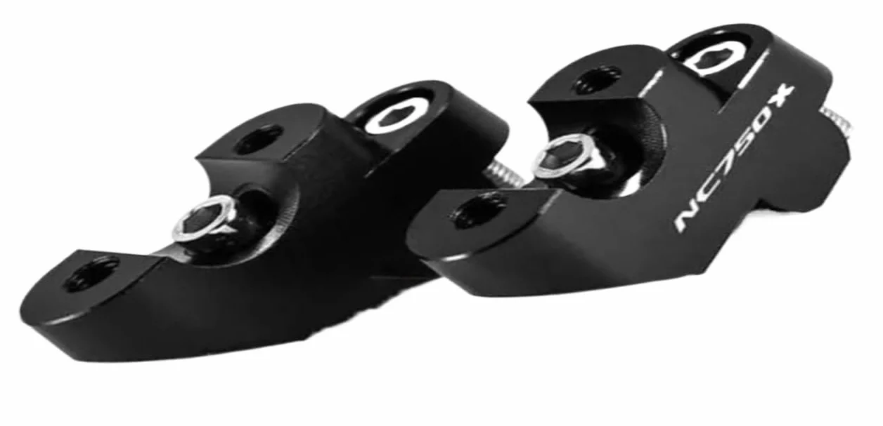 Riser for manubrio for Honda NC750 NC750X NC 750 XS Adattatore di estensione for morsetto manubrio da 22 mm Riser for manubrio for moto(Black-NC750X)