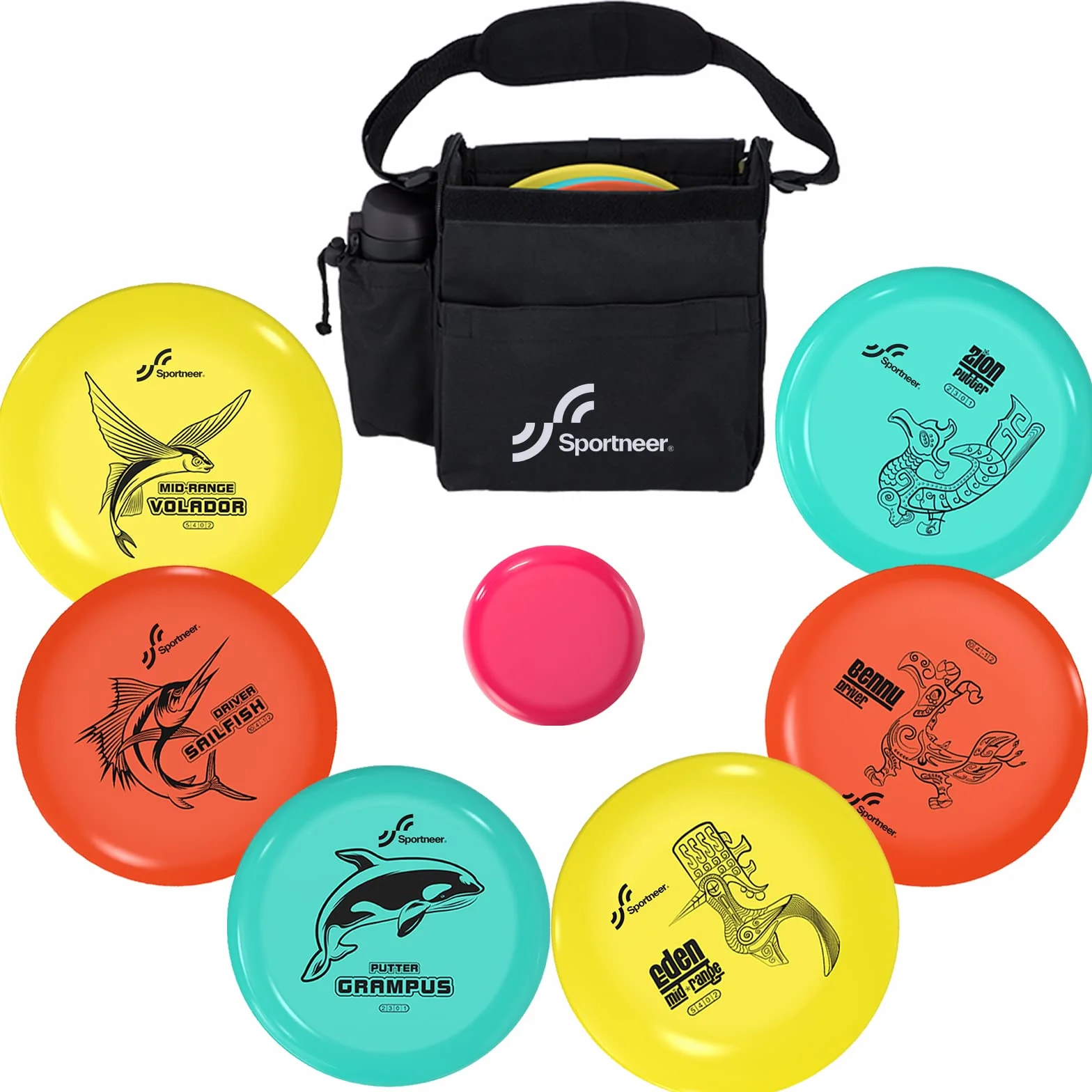 Sportneer Set dischi da golf per adulti vita marina 6