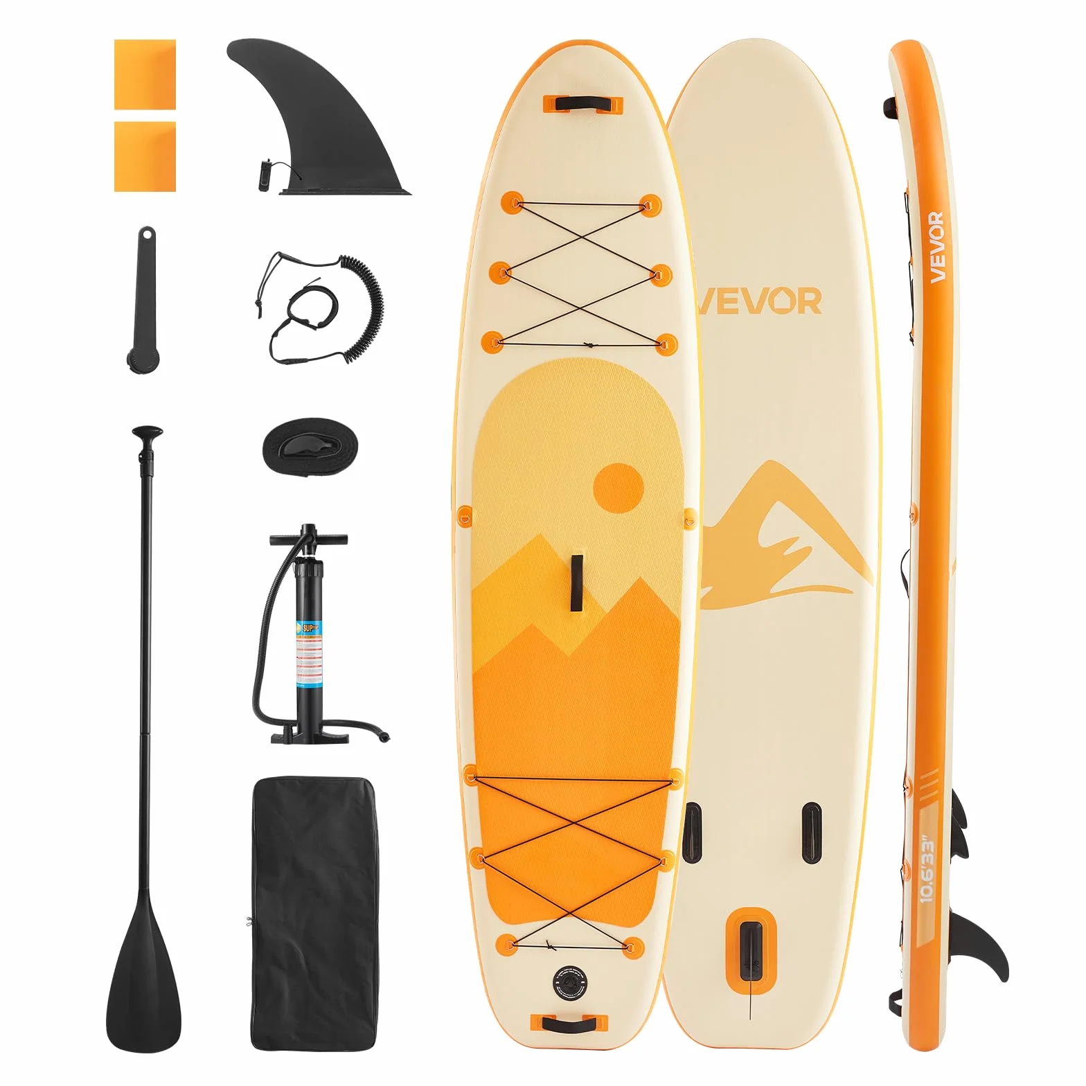 VEVOR Tavola da Paddle SUP 323 x 83,8 x 15,2 cm Ultraleggera con Accessori