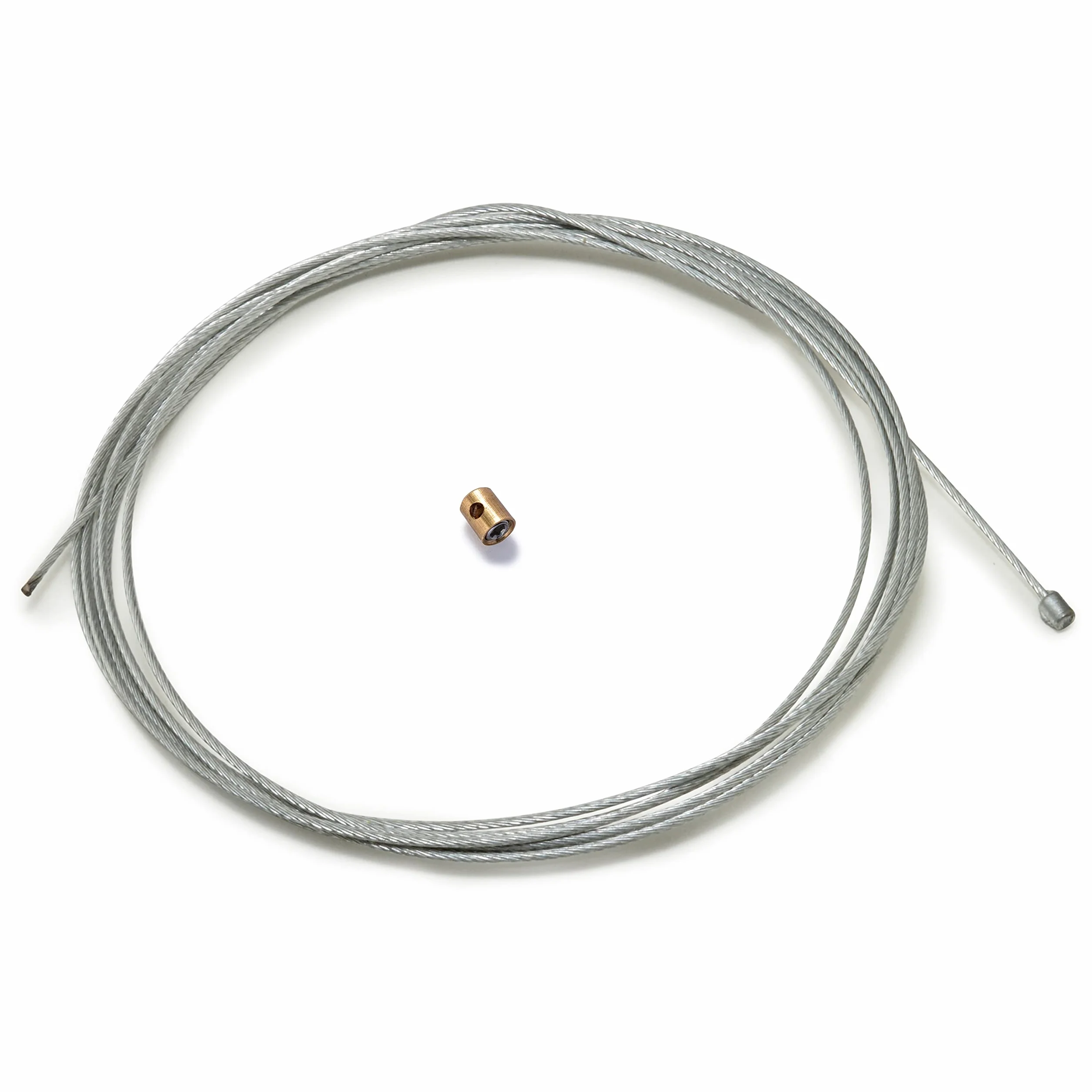 Easyboost Cavo Acceleratore Gas 2,5 metri Ø1,2mm Transmissione con Morsetto Ferma Universale per Carburatore Scooter Moto (1 cavo)