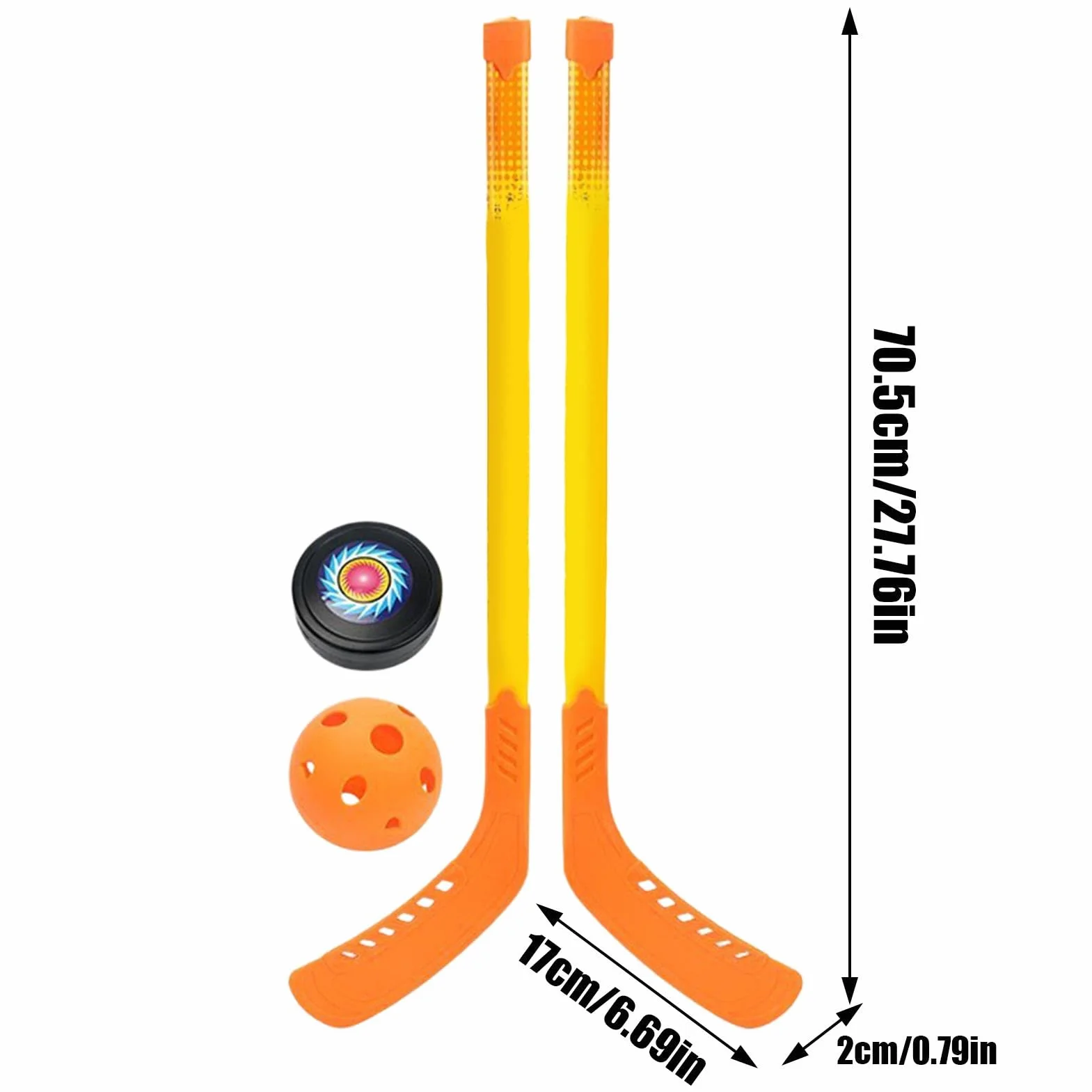 Bastoni da hockey per interni - Set di mazze da hockey leggeri per bambini principianti