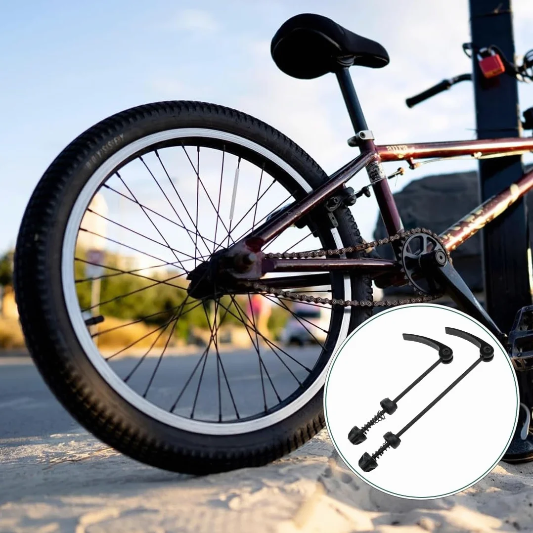 Sgancio Rapido per Bicicletta Set Mozzo Ruota Spiedini, 2 Pezzi, Leggero