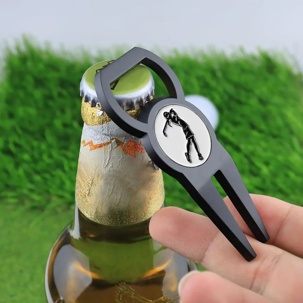 MiOYOOW Strumento di Riparazione Divot Golf con Apribottiglie