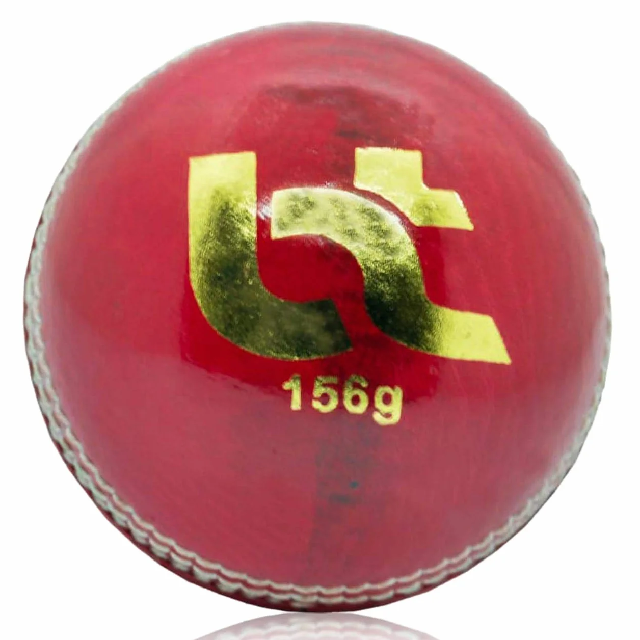 Palline da Cricket Rosse 156g Vera Pelle Confezione 6