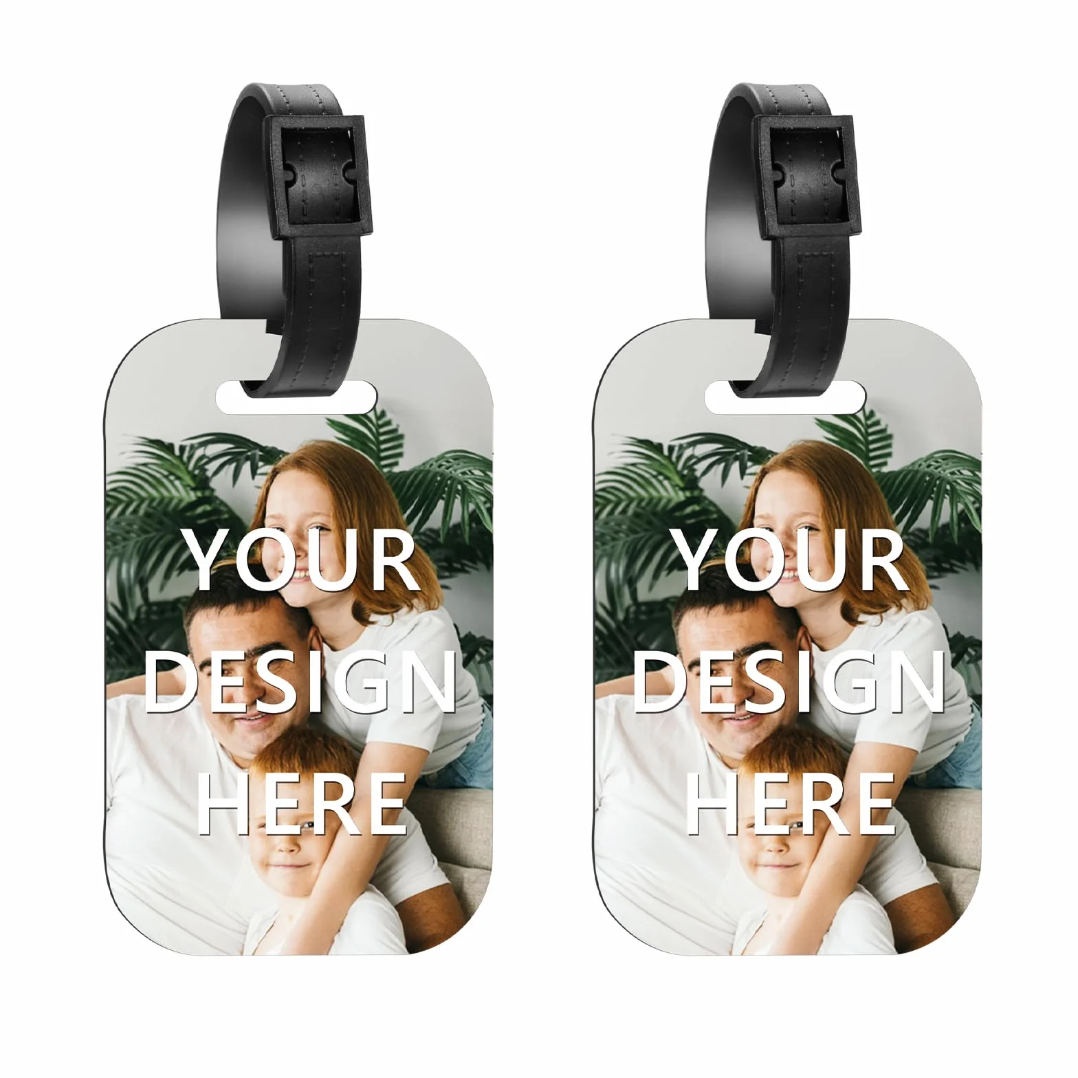 Etichette personalizzate per bagagli 1-150 confezioni con testo immagine foto logo