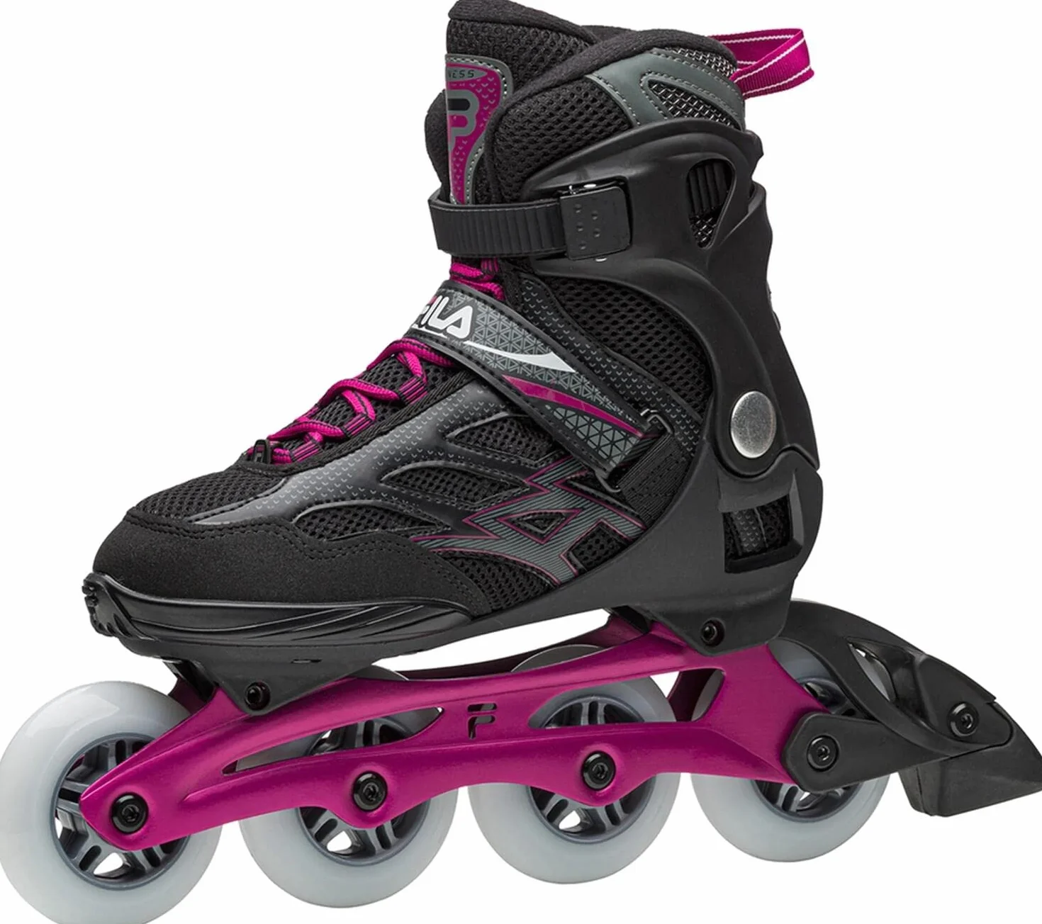 Fila Wave 84, Pattini in Linea Uomo, Schwarz-Magenta, 37