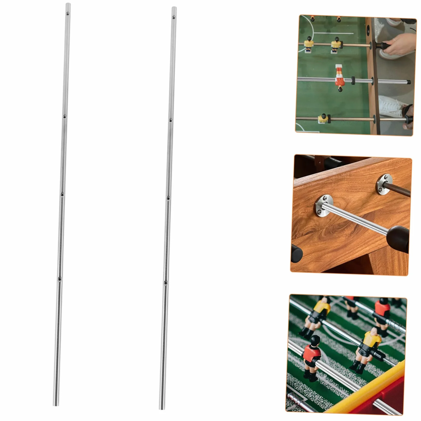 Aste Metalliche per Calcio Balilla Kisangel 2 Pezzi Ricambio Tavolo da Gioco