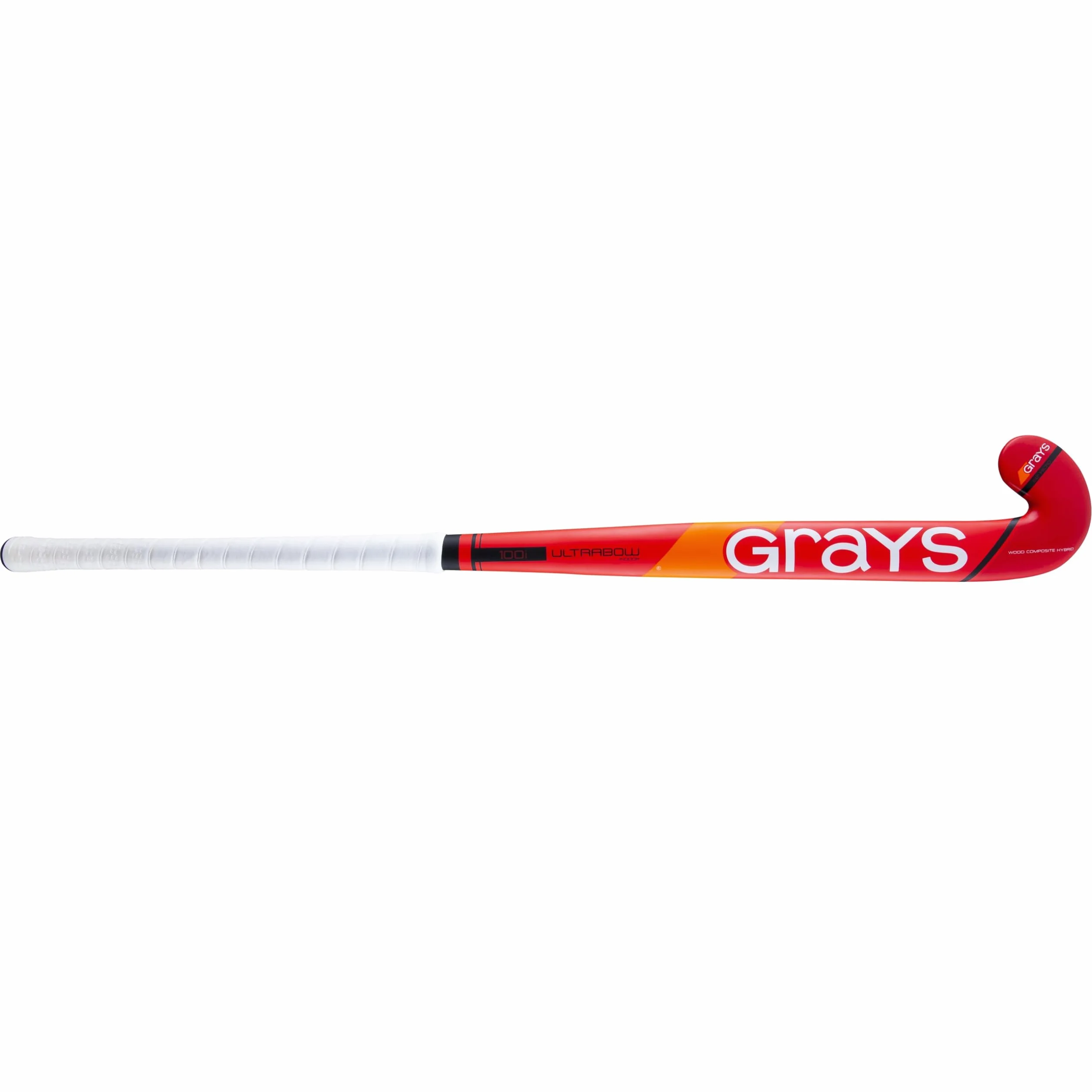 GRAYS Stick Hockey 100i Ultrabow Indoor Nero/Rosso Bastone Hockey Sala