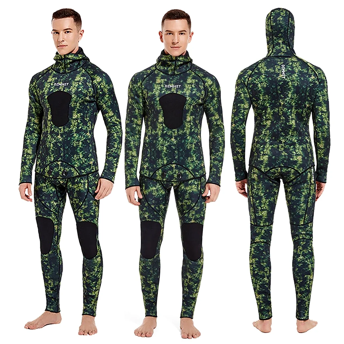 Neoprene Immersione Muta 3MM Inverno Caldo Uomo Cappuccio Surf Cerniera Anteriore Snorkeling Pescare Cappuccio Muta Subacquea