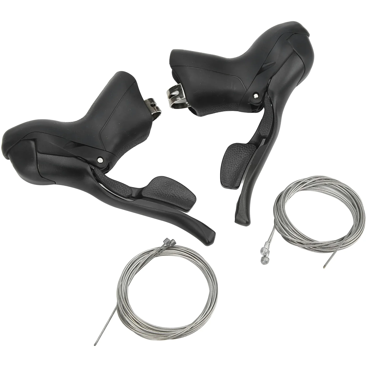 Emoshayoga Leve del Freno del per Bici da Strada, antiruggine, Resistenti alla corrosione, Resistenti all'Usura, da 22,2 a 23,8 mm, in PVC, 7 8 9 velocità, Leve del Freno del per Bici per Manubrio