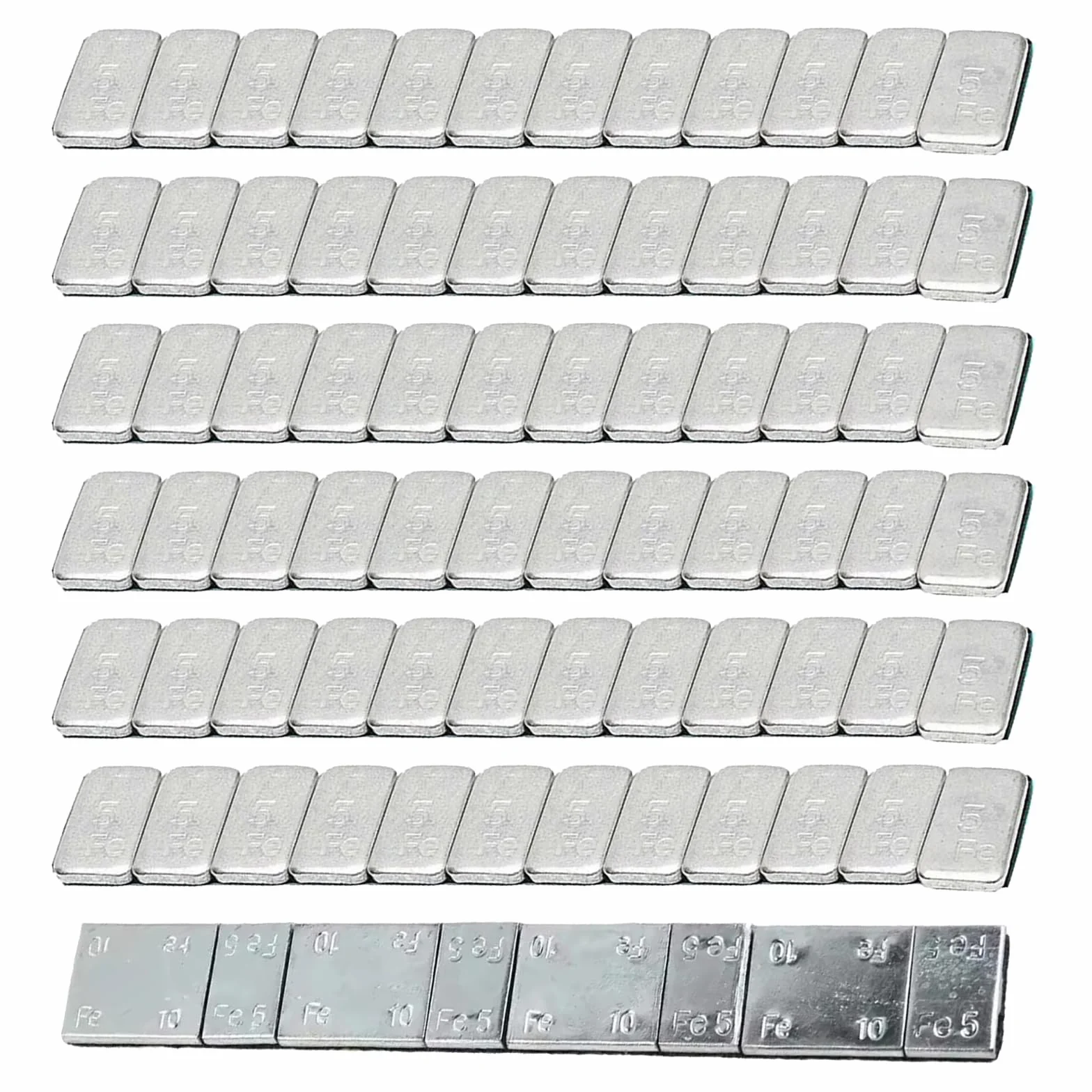 Pesi Adesivi Equilibratura,Piombi Adesivi per Equilibratura,Pesi per Ruote,Pesi Equilibratura,Pesi Adesivi Pesi,Pesi di bilanciamento per Auto,Camion,SUV e Motocicli,5-10g x 1 pc+ 5g x 6 pcs