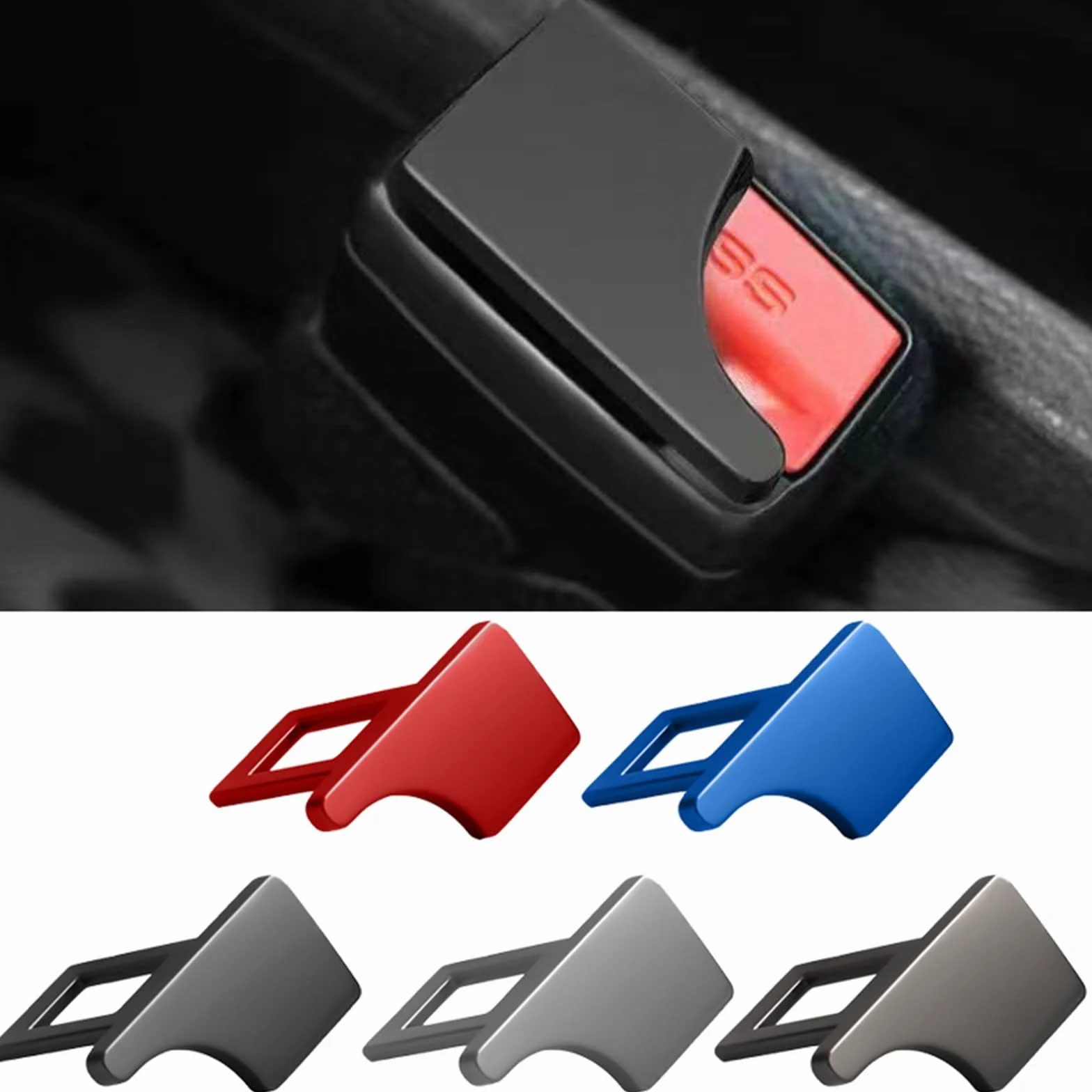 4 Pezzi Clip per Cintura di Sicurezza con Clip per Cintura di Sicurezza per Guida Comoda per Auto, Camion, Clip per Cintura di Sicurezza