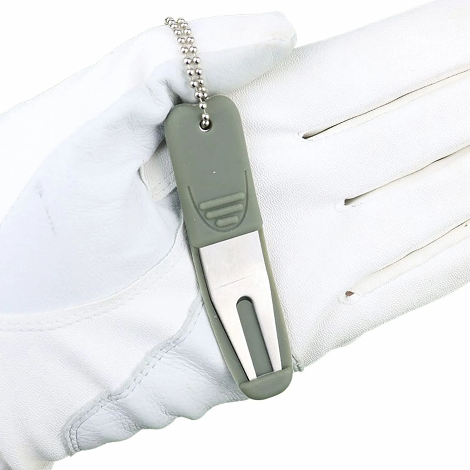 Forcella da Golf Riparazione Divot Fairway Ball Mark Tool Prato Allenamento
