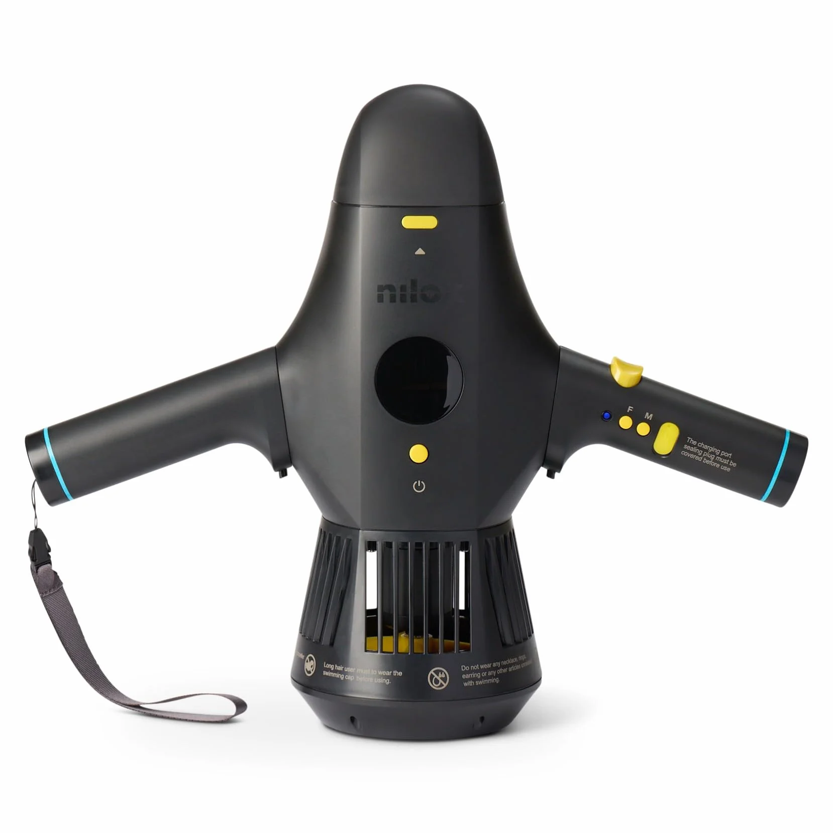 Nilox Waterscooter Elettrico per Sup e Immersioni 5 m Profondità 60 min 2 Velocità 5 km/h Nero