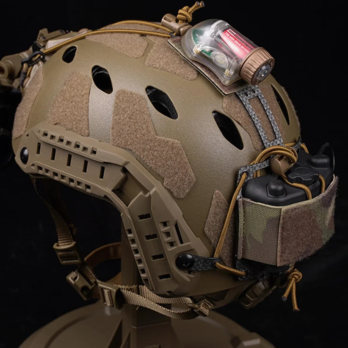 Borsa contrappeso per batteria NVG per casco Airsoft con chiusura a strappo