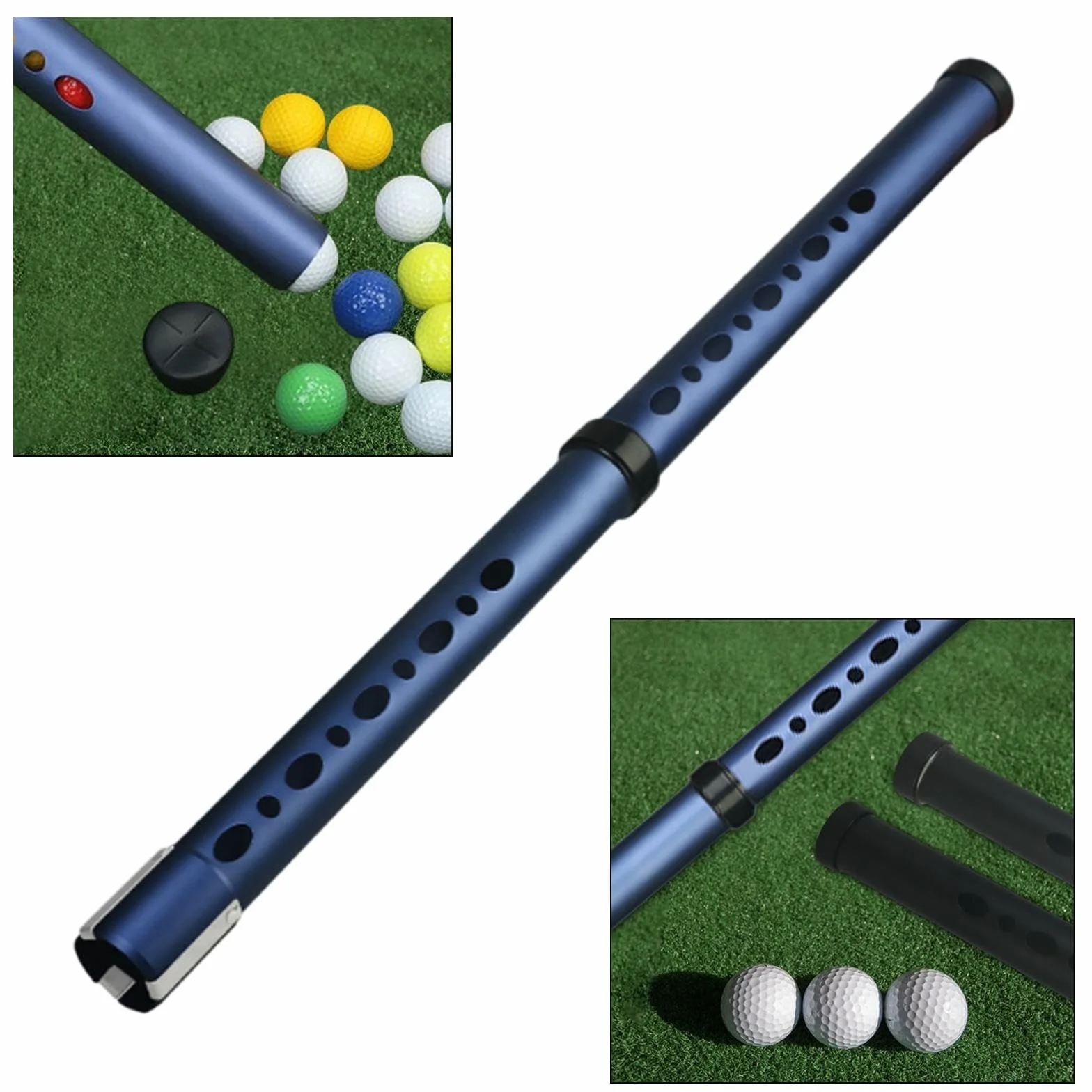 Tubo per Recupero Palline da Golf Accessori Portatili Regalo per Golfisti Tubo per Raccogliere Palline da Golf Tubo per Raccogliere Palline da