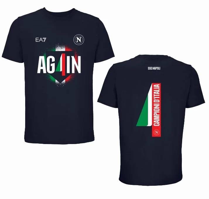 SSC Napoli T-Shirt Celebrativa Campioni d'Italia 24/25 Unisex Adulto
