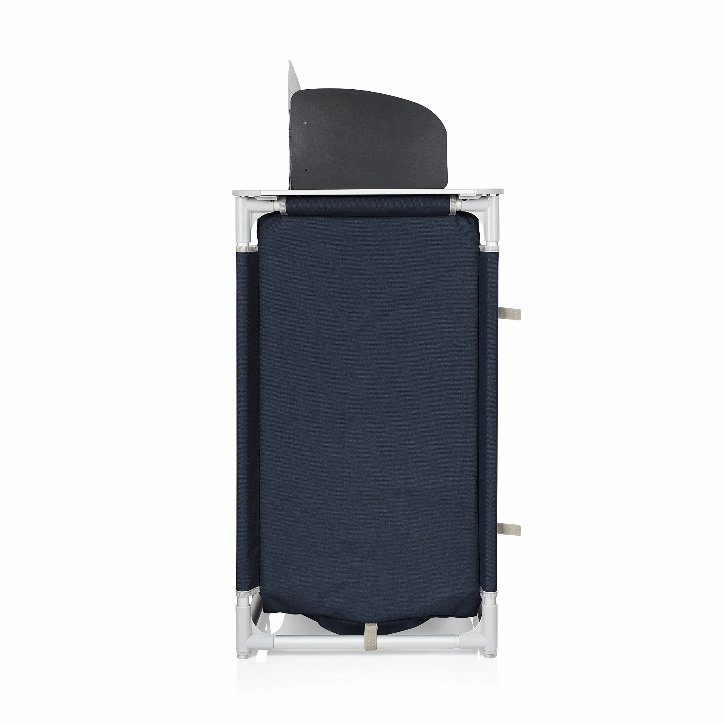 Campart Cucina da campeggio con lavandino e paravento KI-0753 Blu