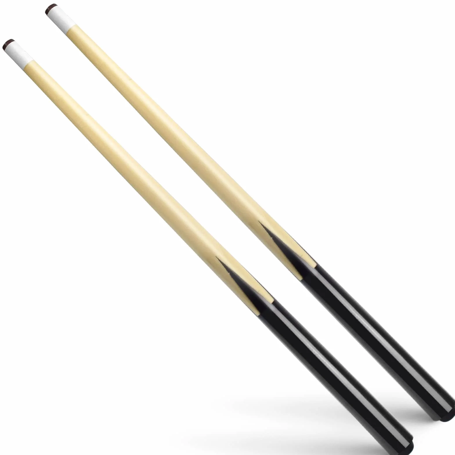 Stecca da Biliardo in Legno massello Set da 2, Punte da incollare 13 mm, per Bambini