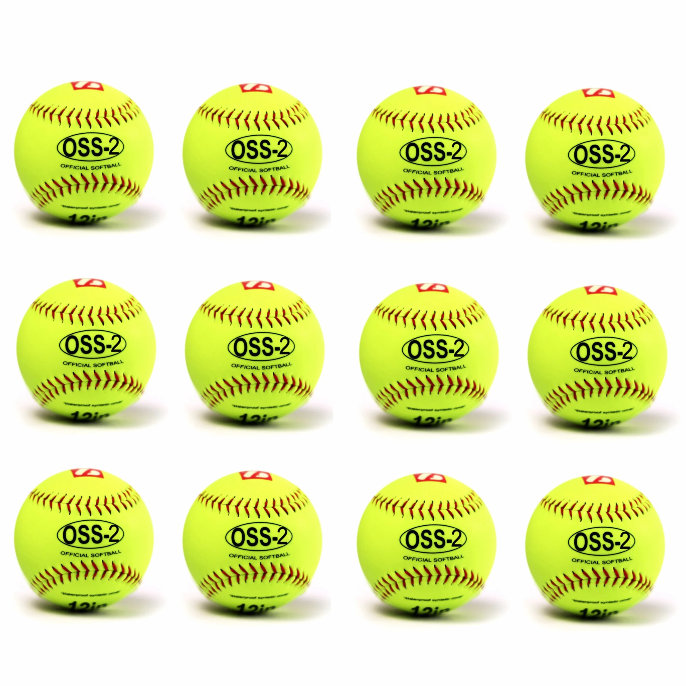 barnett OSS-2 palla da softball principanti t 12'', c giallo 12pz