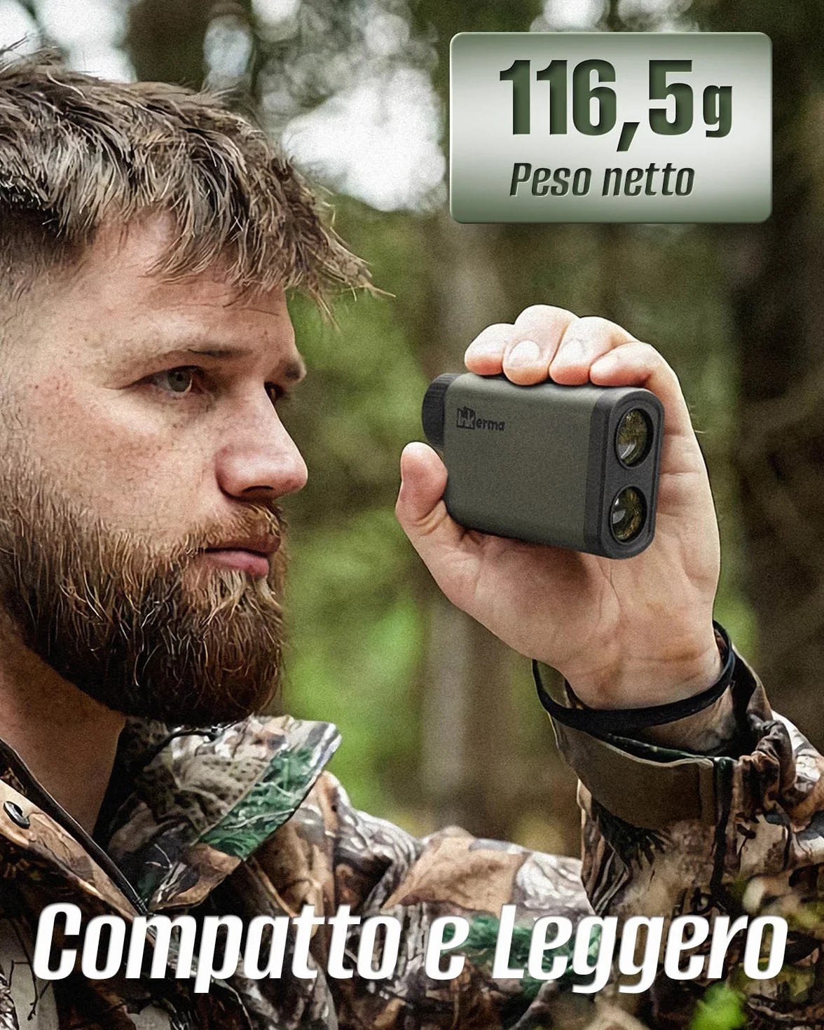 Telemetro Caccia Inkerma 1000/1200M Ricaricabile 6X LCD Angolo Compensazione Pendenza Hunter-X