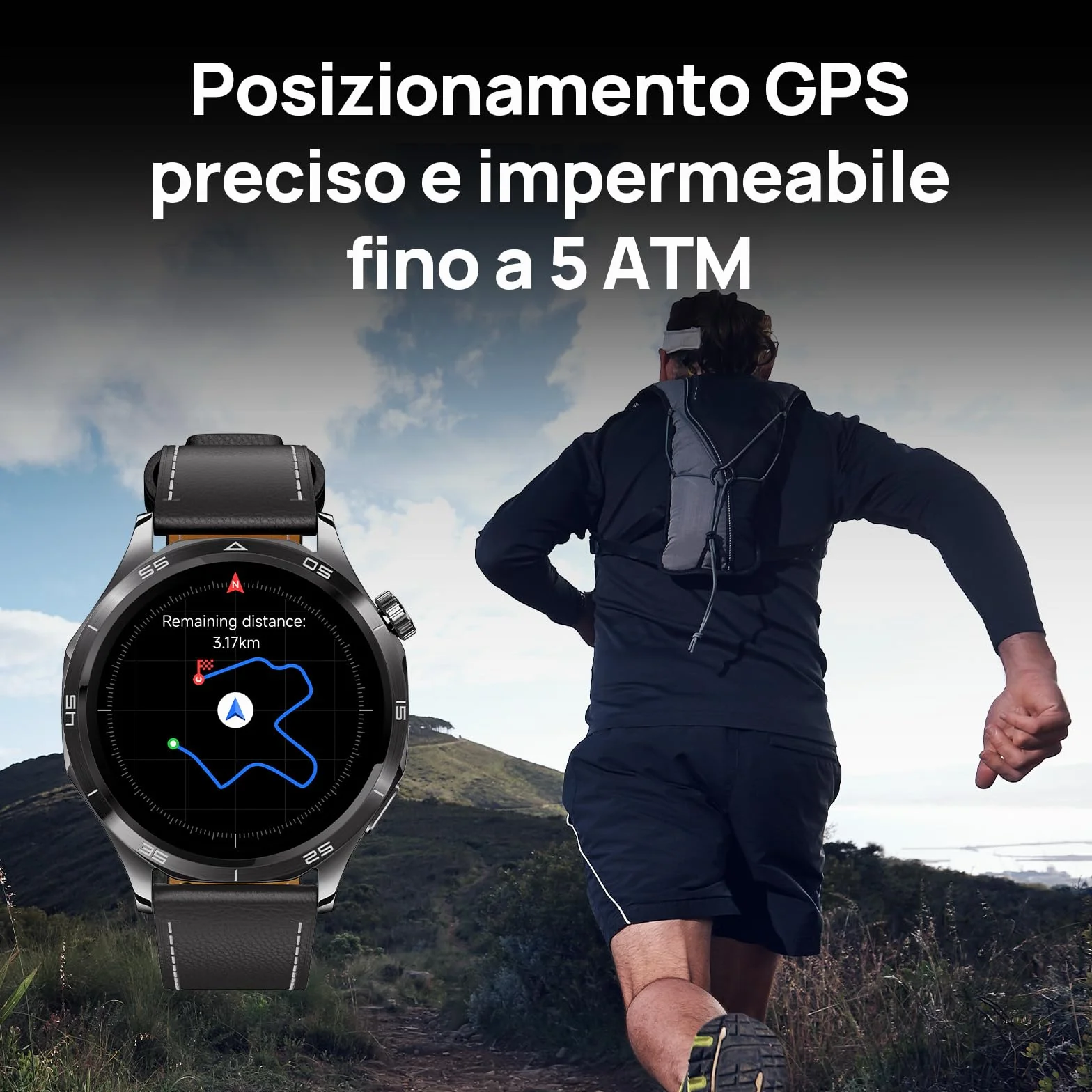 Mibro WATCH GT GPS Smartwatch per uomo donna con 1,43" AMOLED,Assistente intelligente,Chiamata Bluetooth,Design Elegante,100+ Sportivo e 5ATM, Autonomia 8 Giorni, Notifiche,iOS e Android
