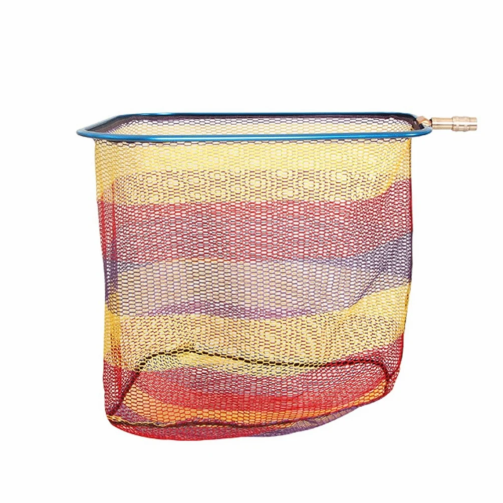Rete da pesca Pesca Landing Net 40CM 45CM 50CM Telescopico Rete da Pesca per Carpa Trota Pesca Lega di Titanio Pieghevole Landing Nets Rete (Colore: Blu, Dimensioni: 40X40X34cm)