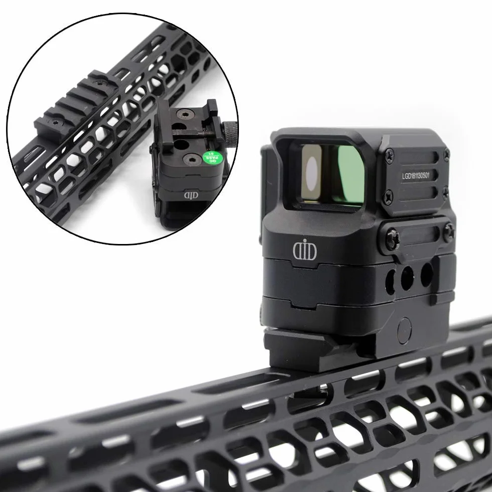 Trirock Universal 7 Slots Picatinny Rail Section KeyMod M-LOK Black