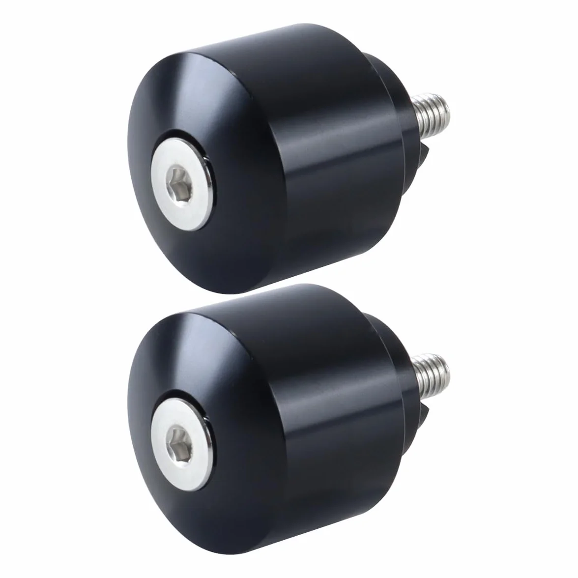 1 paio di tappi per estremità manubrio per Honda Goldwing CB-CBR-GL 2001-2023 CNC alluminio manubrio cursori peso, nero